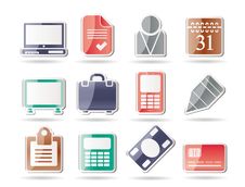 Business And Office Icons Royalty Free Stock Photos Business And Office Icons Royalty Free Stock Photos