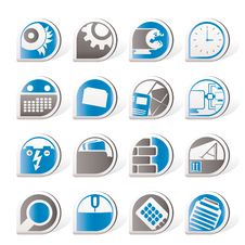 Computer, Mobile Phone And Internet Icons Royalty Free Stock Photo Computer, Mobile Phone And Internet Icons Royalty Free Stock Photo