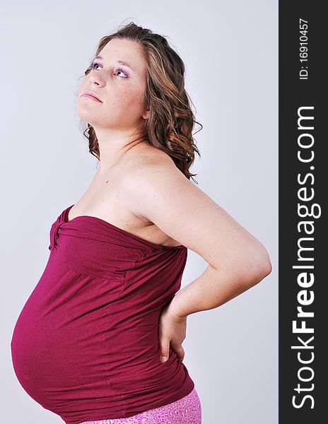 Portret of pregnant beautiful woman. Portret of pregnant beautiful woman