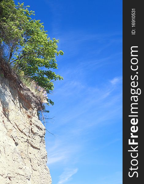 View of the cliff in Orlowo, Gdynia POLAND. View of the cliff in Orlowo, Gdynia POLAND