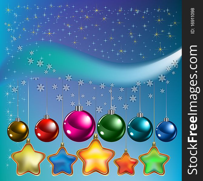 Christmas Decorations Balls And Stars