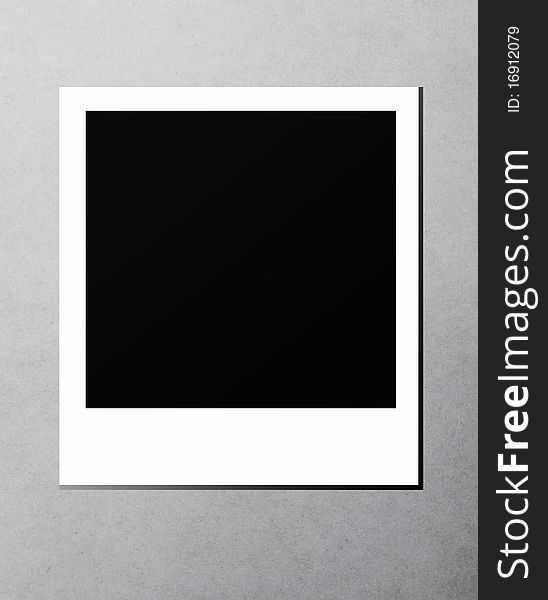 Blank instant print picture.Background. Blank instant print picture.Background
