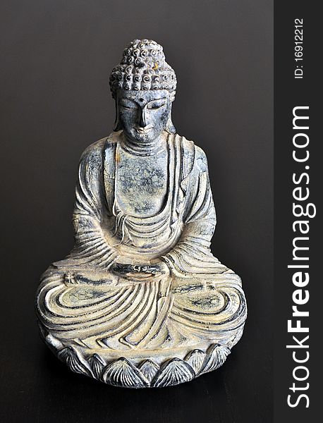 Isolated Buddha statue