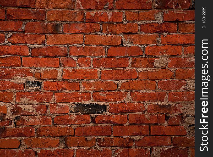 Old brick wall: can be used as background