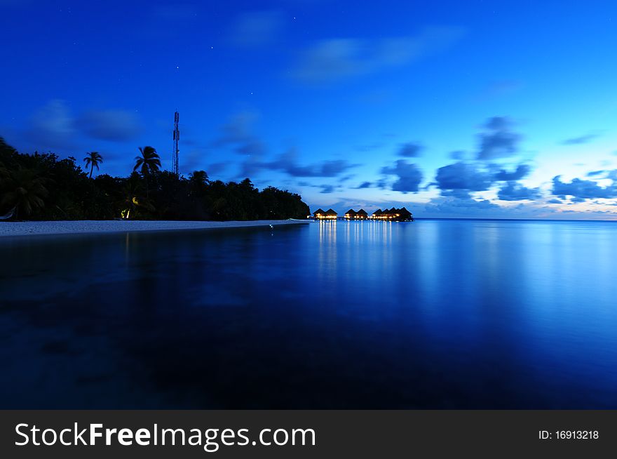 Mirihi Island Resort in the Indian Ocean on the Maldives