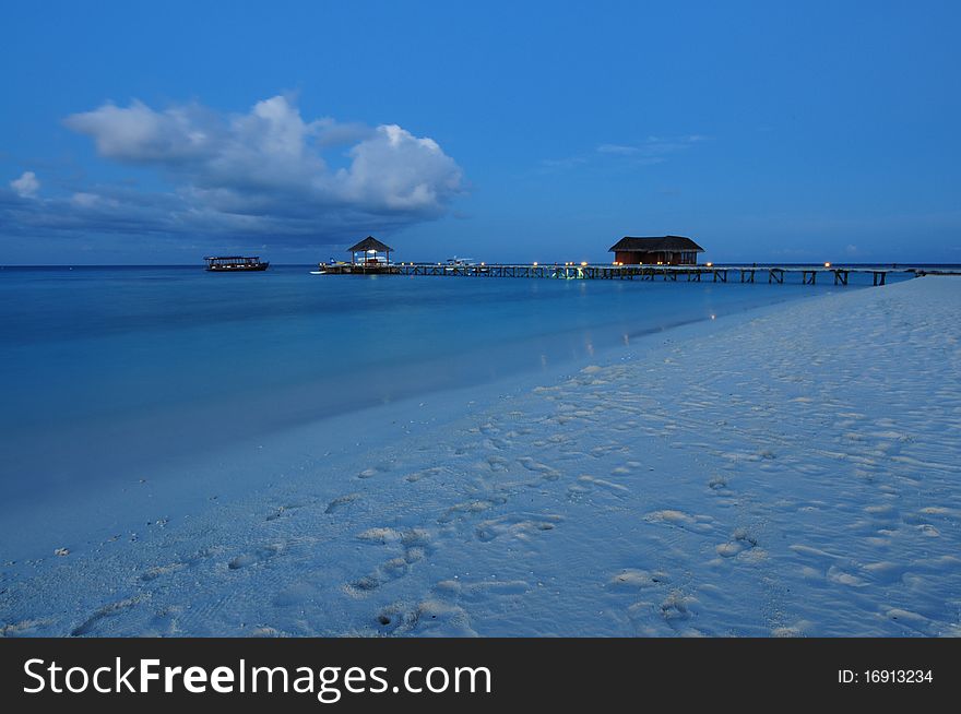 Mirihi Island Resort in the Indian Ocean on the Maldives