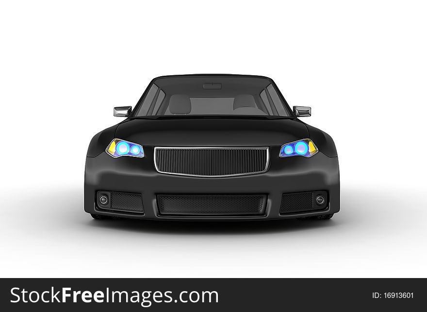 Black sports car