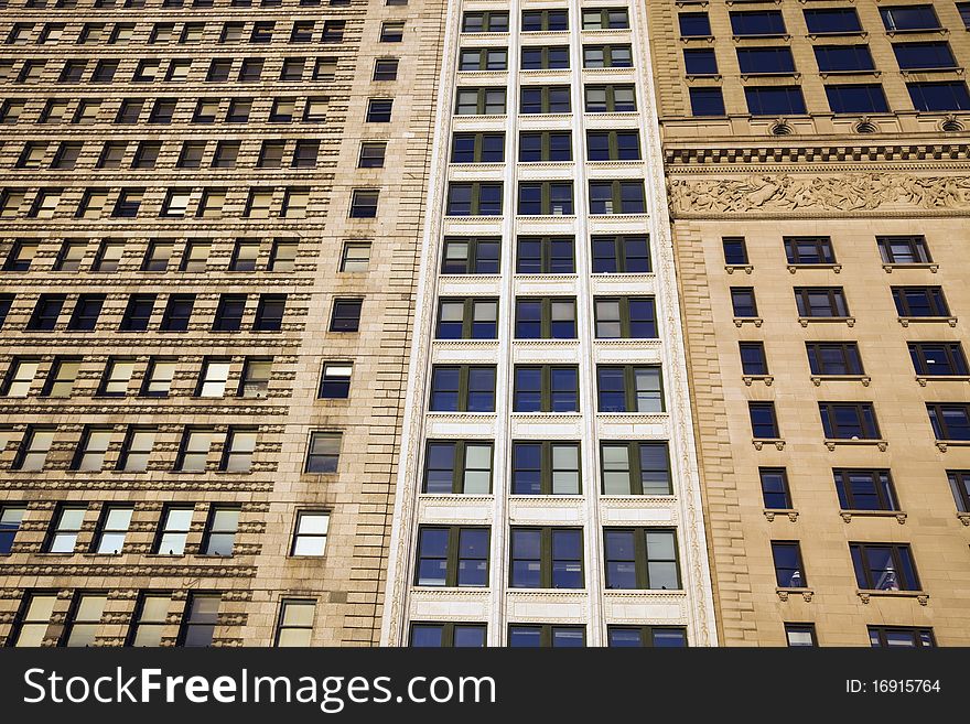 Historic buildings in Chicago - Michigan Avenue. Historic buildings in Chicago - Michigan Avenue.