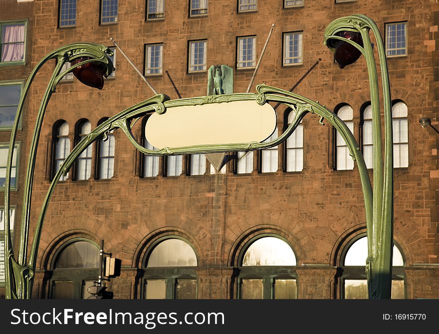 Train Station Entrance in downtown Chicago