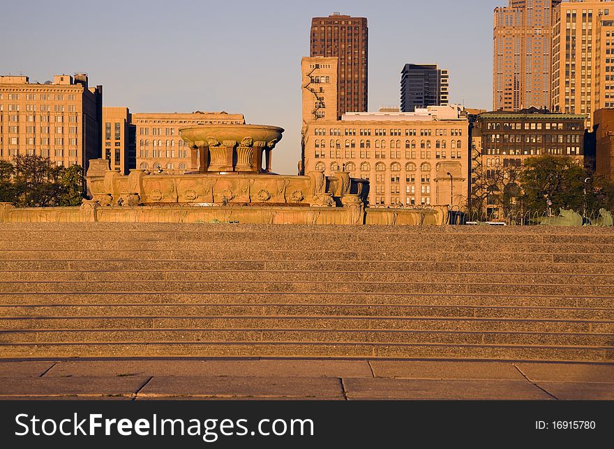 Stairs to Buckingham Fountain