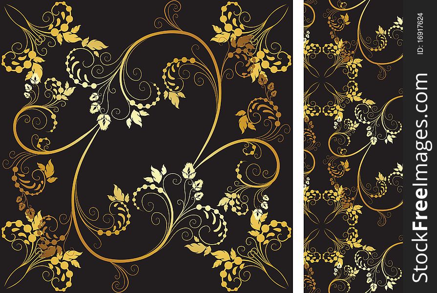 Seamless Background Wint Flowers