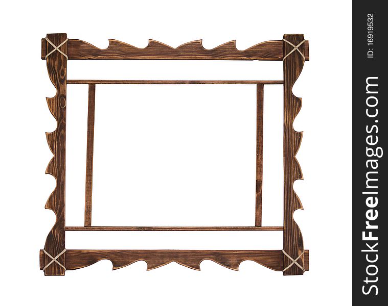 Decorative frame for painting isolated on white