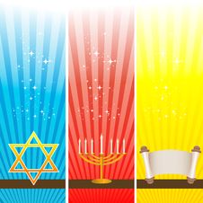 Hanukkah Card Stock Photography