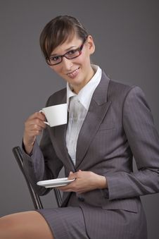 Woman Drinking Tea Stock Photography Woman Drinking Tea Stock Photography