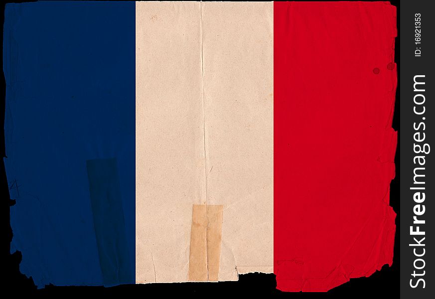 Old Vintage Flag France