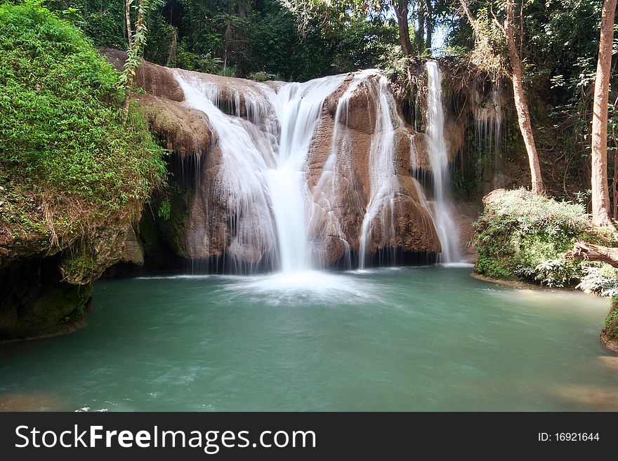 Beautiful waterfall in Doi Phunang National Park's Prayao province, northern of Thailand. Beautiful waterfall in Doi Phunang National Park's Prayao province, northern of Thailand