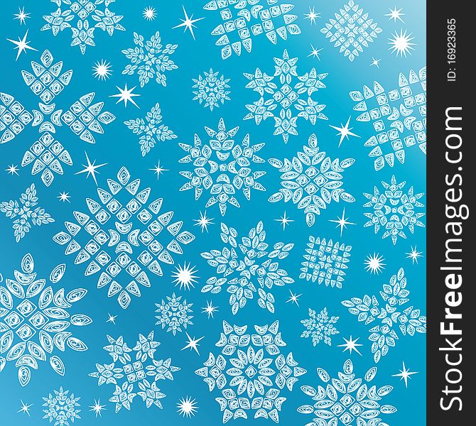 Vector Snowflakes Set