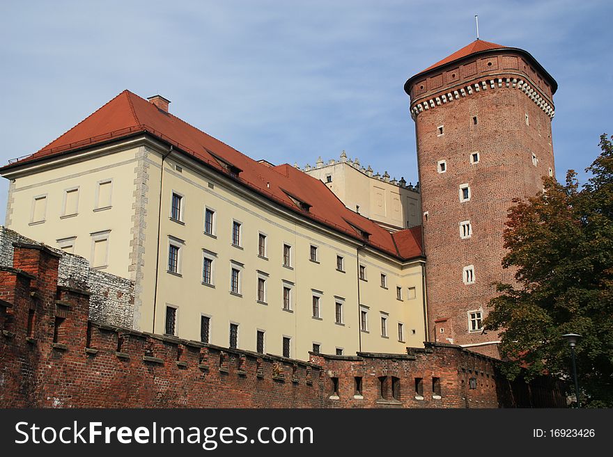 The Wawel Castle in Cracow in Poland.