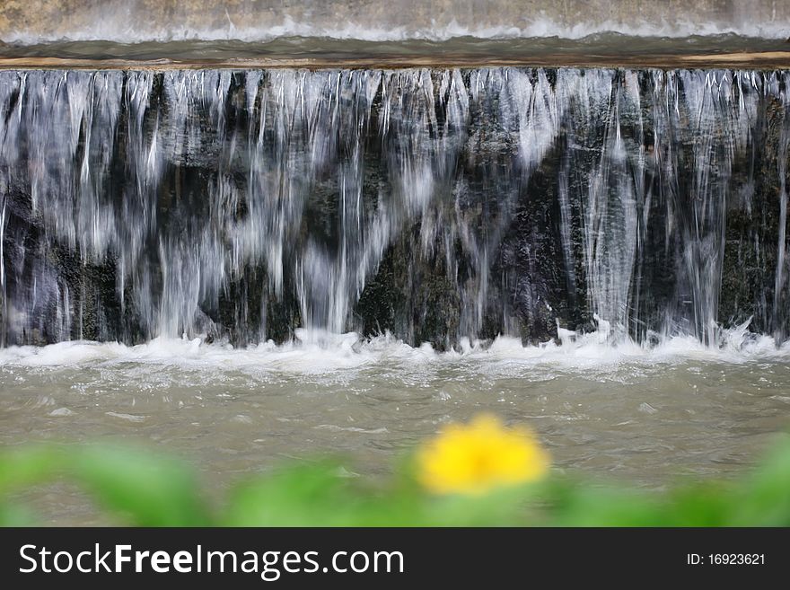 View of Waterfall Abstract Background