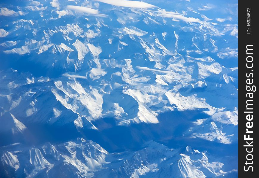 Aerial View Of A Mountain Range,Pyrenees