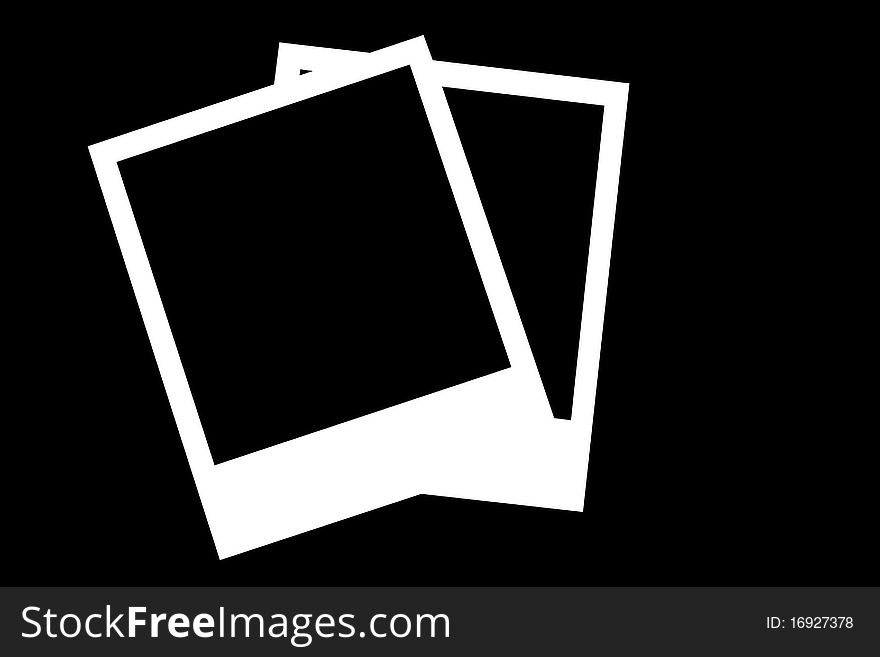 Two separate frames for photos