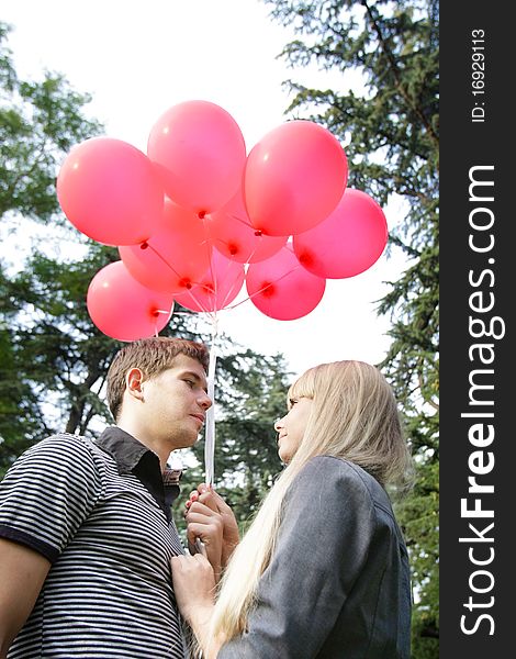 Couple On Natural Background