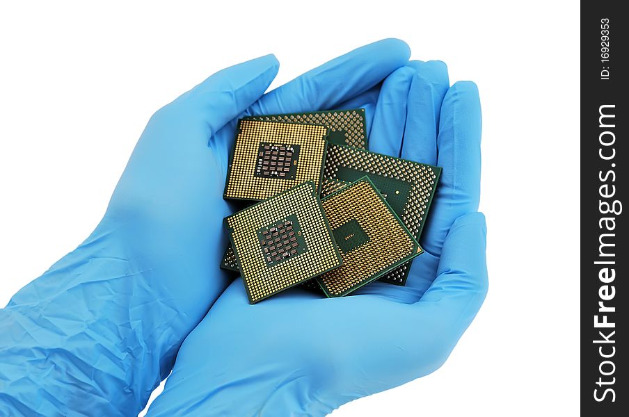 Cpu in Laudon on a white background