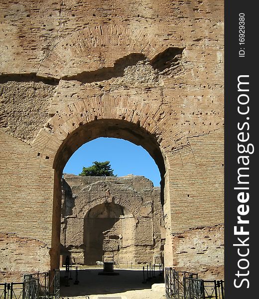 Baths of Caracalla in ancient Rome