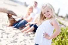 Adorable Blonde Girl Having Fun At The Beach Royalty Free Stock Photo Adorable Blonde Girl Having Fun At The Beach Royalty Free Stock Photo