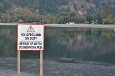 No Lifeguard Sign Royalty Free Stock Photos No Lifeguard Sign Royalty Free Stock Photos