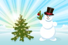 Snowman Royalty Free Stock Photography
