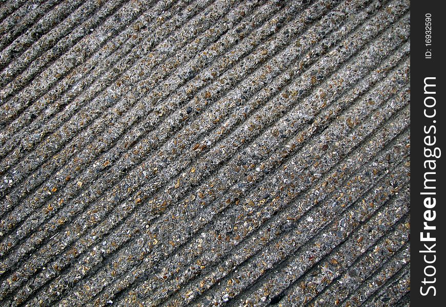 Ribbed Concrete Road Texture