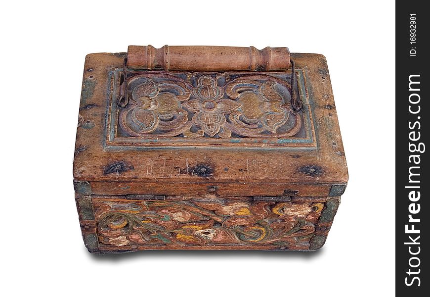 Old wood box from North of Thailand