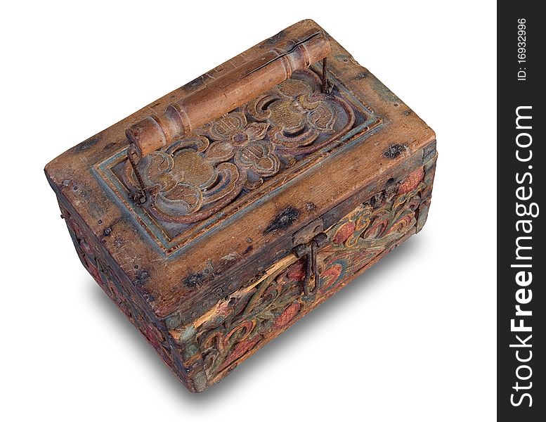 Old wood box from North of Thailand