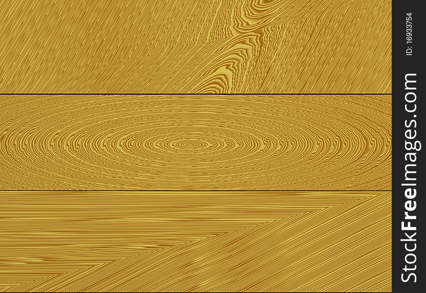 Background with wood-like golden yellow texture. Computer art work. Landscape orientation. Background with wood-like golden yellow texture. Computer art work. Landscape orientation.