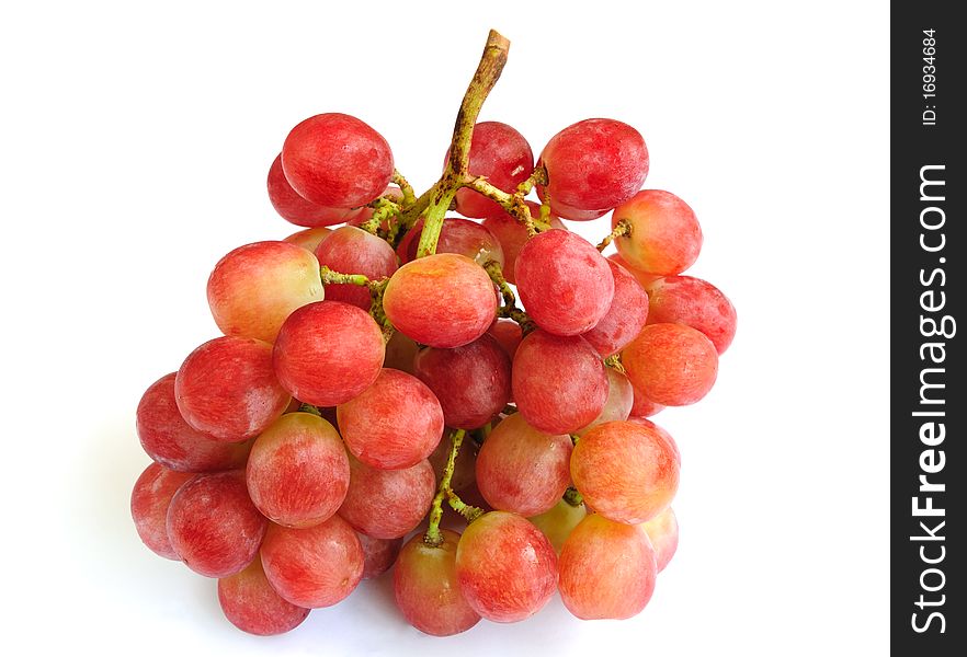 Red Grape isolated on white background