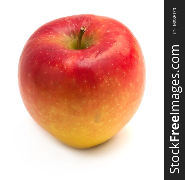 Yellow-red apple