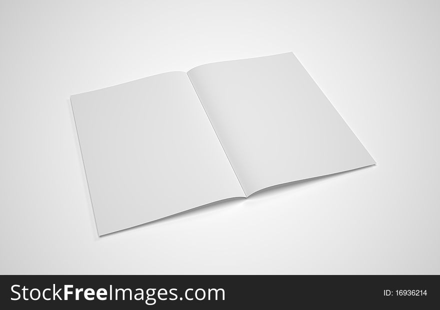 Blank sheets of notebook for notes and memos