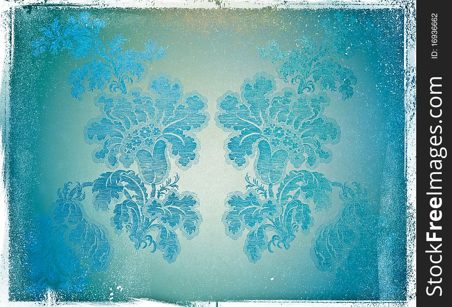 Floral background - picture in retro style