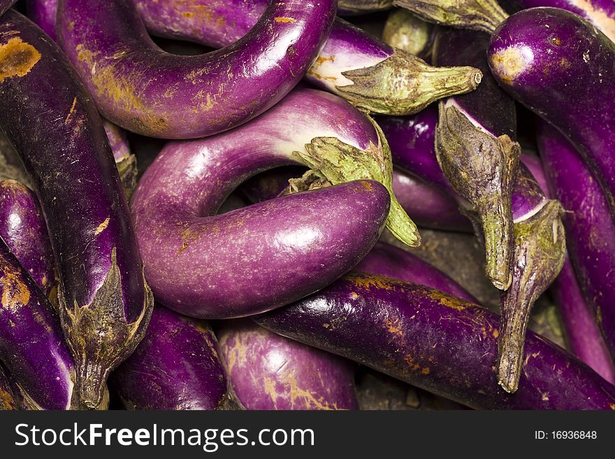 There are eggplants in the