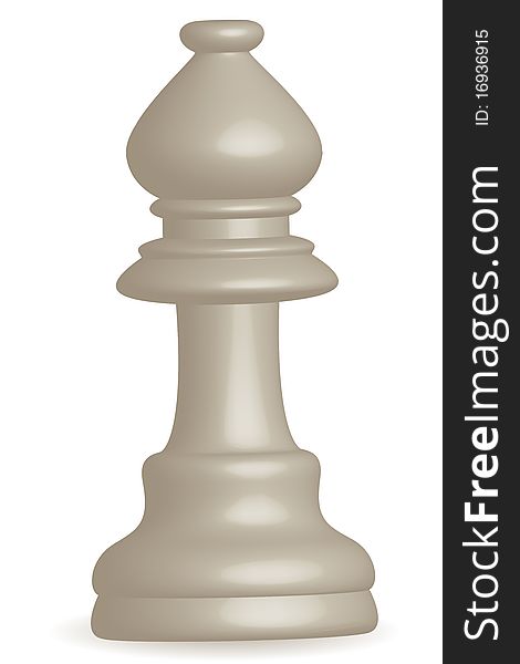 Illustration of chess game on white background