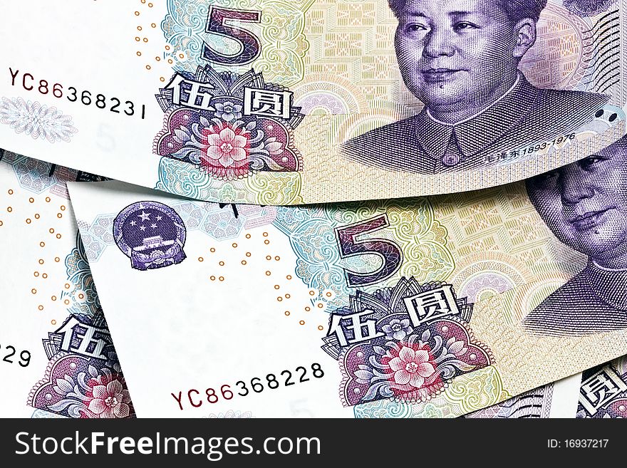 Background of chinese money - Five Yuan