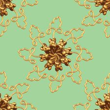 Gold Snowflake Pattern Royalty Free Stock Images Gold Snowflake Pattern Royalty Free Stock Images