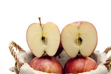Halved Apple Royalty Free Stock Photography Halved Apple Royalty Free Stock Photography