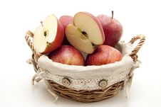 Halved Apple Stock Photo Halved Apple Stock Photo