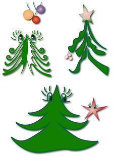 Fantasy Christmas Tree Illustrations Stock Images