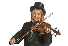 Beautiful Female Violinist Royalty Free Stock Image Beautiful Female Violinist Royalty Free Stock Image