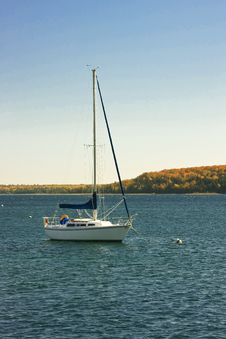 Sail Boat At Anchor Stock Images Sail Boat At Anchor Stock Images