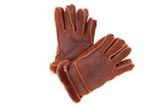 Leather Gloves With A White Background Stock Image Leather Gloves With A White Background Stock Image