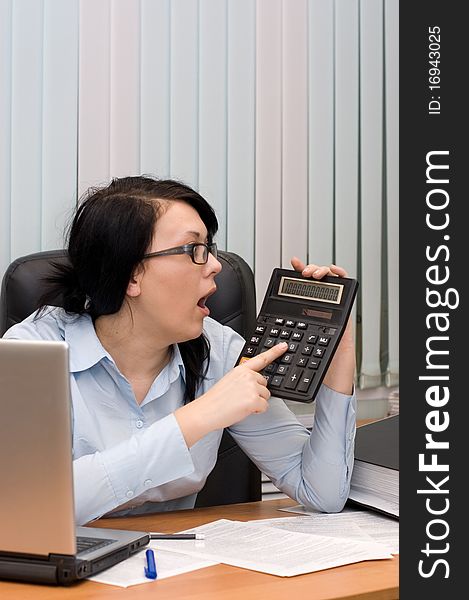 Young Girl At Office